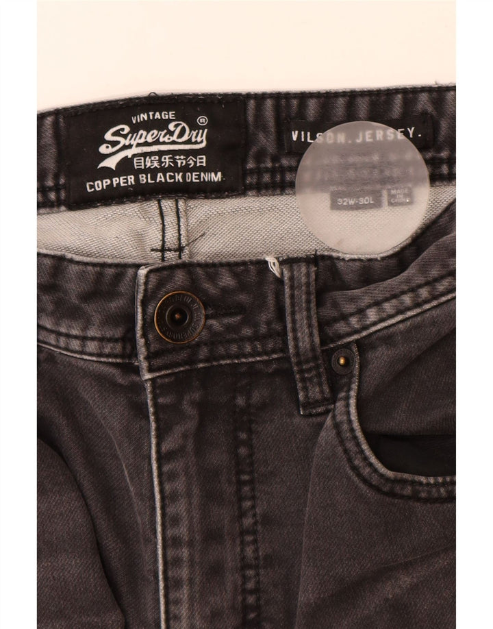 Superdry Jean Slim Wilson W32 L30 Homme Gris Coton