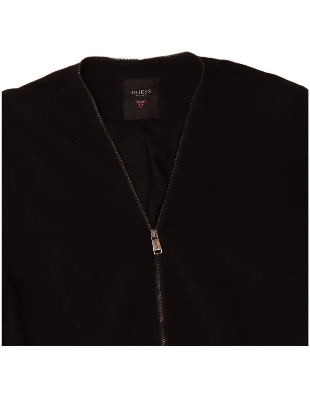 GUESS Veste Blazer Femme UK 16 Large Noir Polyester