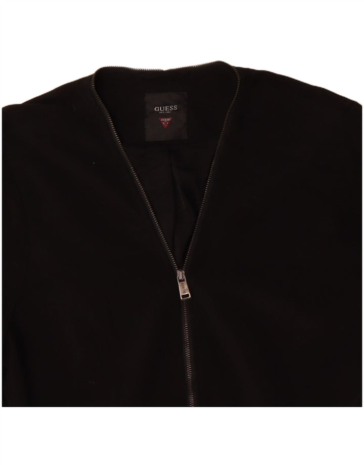 GUESS Veste Blazer Femme UK 16 Large Noir Polyester
