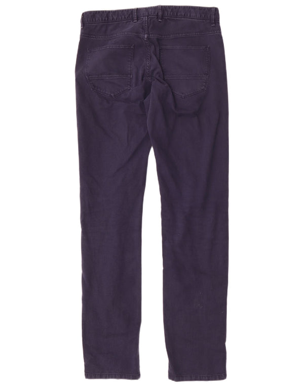 Massimo Dutti Pantalon décontracté slim pour homme EU 40 Medium W31 L34 Bleu marine