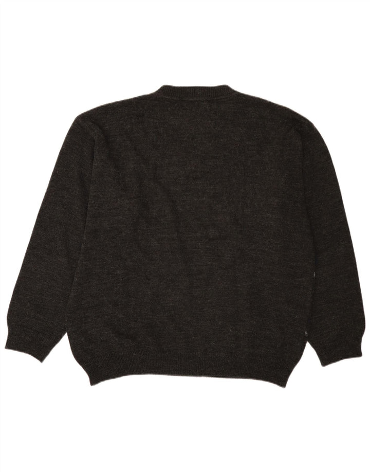 BEXLEYS Pull col rond homme XL gris rayé polyacrylique