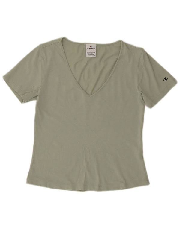 Champion T-Shirt Femme UK 14 Large Vert