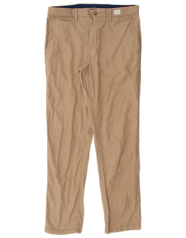 Tommy Hilfiger Pantalon Chino Droit Homme W30 L30 Coton Beige