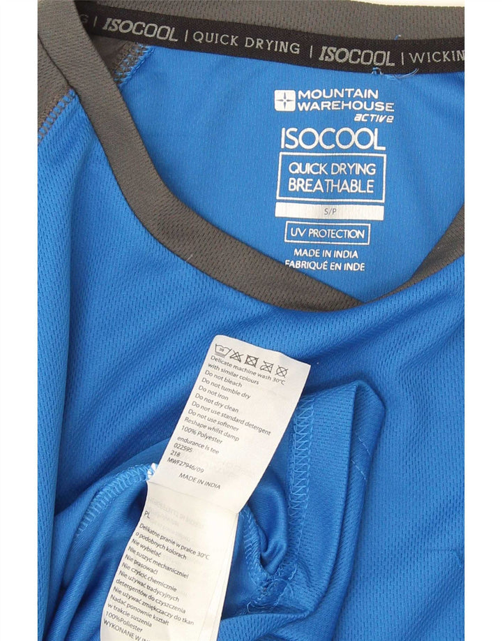 Mountain Warehouse Haut IsoCool Manches Longues Homme Bleu Colorblock Petit