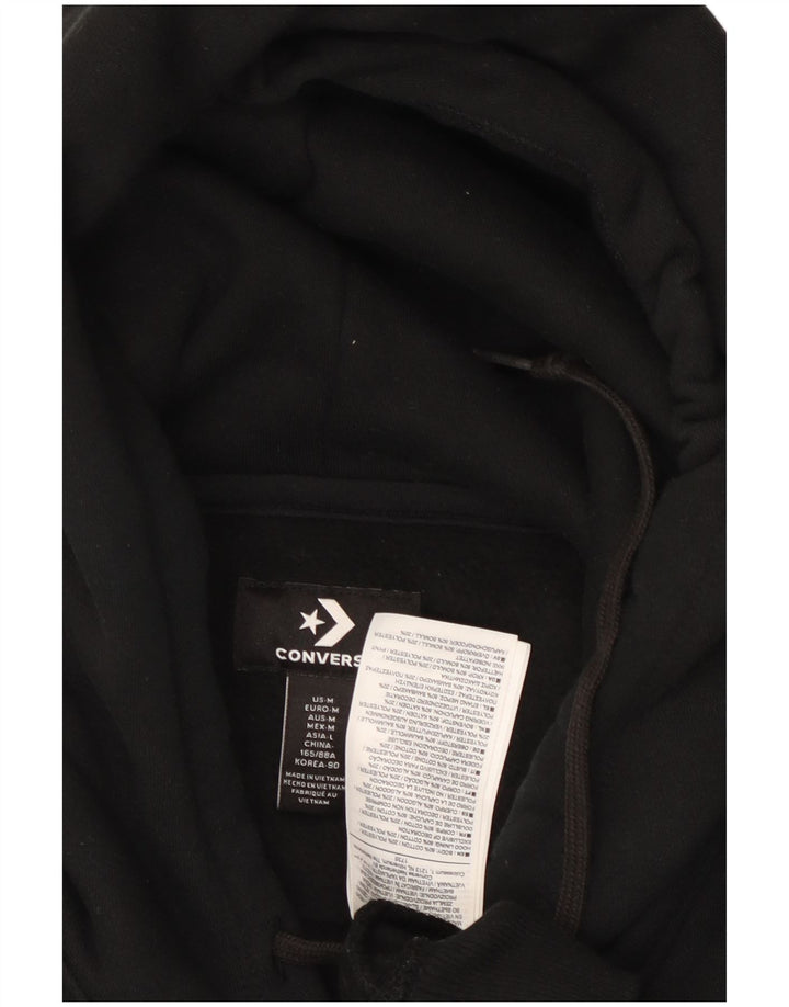 CONVERSE Pull à capuche pour femme UK 44 en coton noir moyen