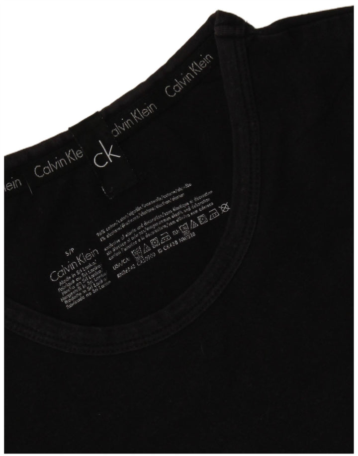 CALVIN KLEIN T-Shirt Graphique Homme Petit Noir Coton