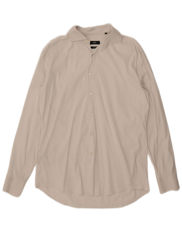 Hugo Boss Chemise Slim Fit Homme Taille 43 17 XL Coton Blanc