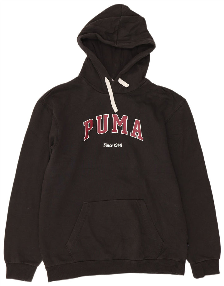 Puma Pull à Capuche Graphique Homme Noir Moyen Coton