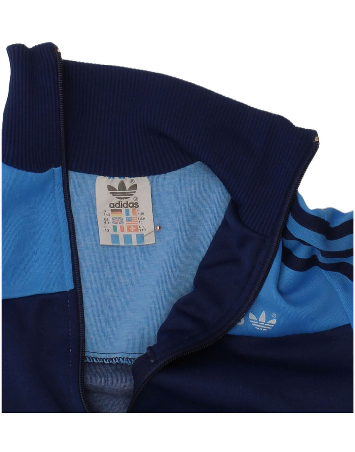 ADIDAS Veste de Survêtement Garçon 9-10 Ans Bleu Marine Colourblock