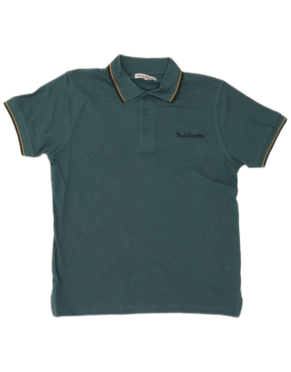 Renato Balestra Polo Homme Rayé Vert Moyen En Coton