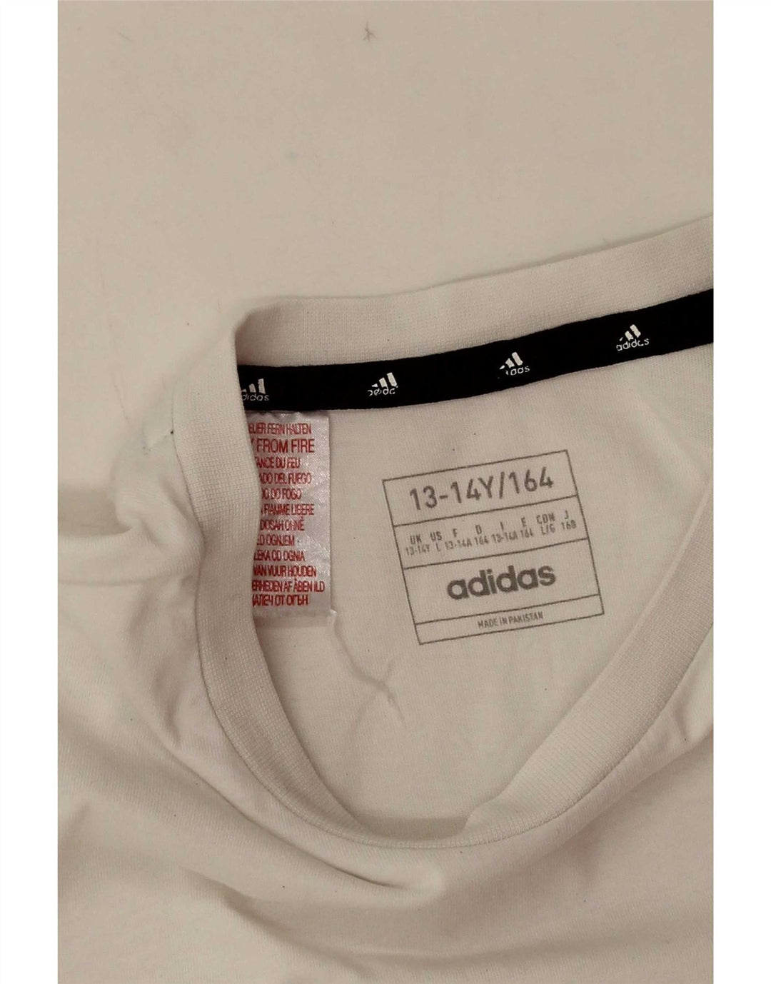 Adidas T-Shirt Garçon 13-14 Ans Blanc