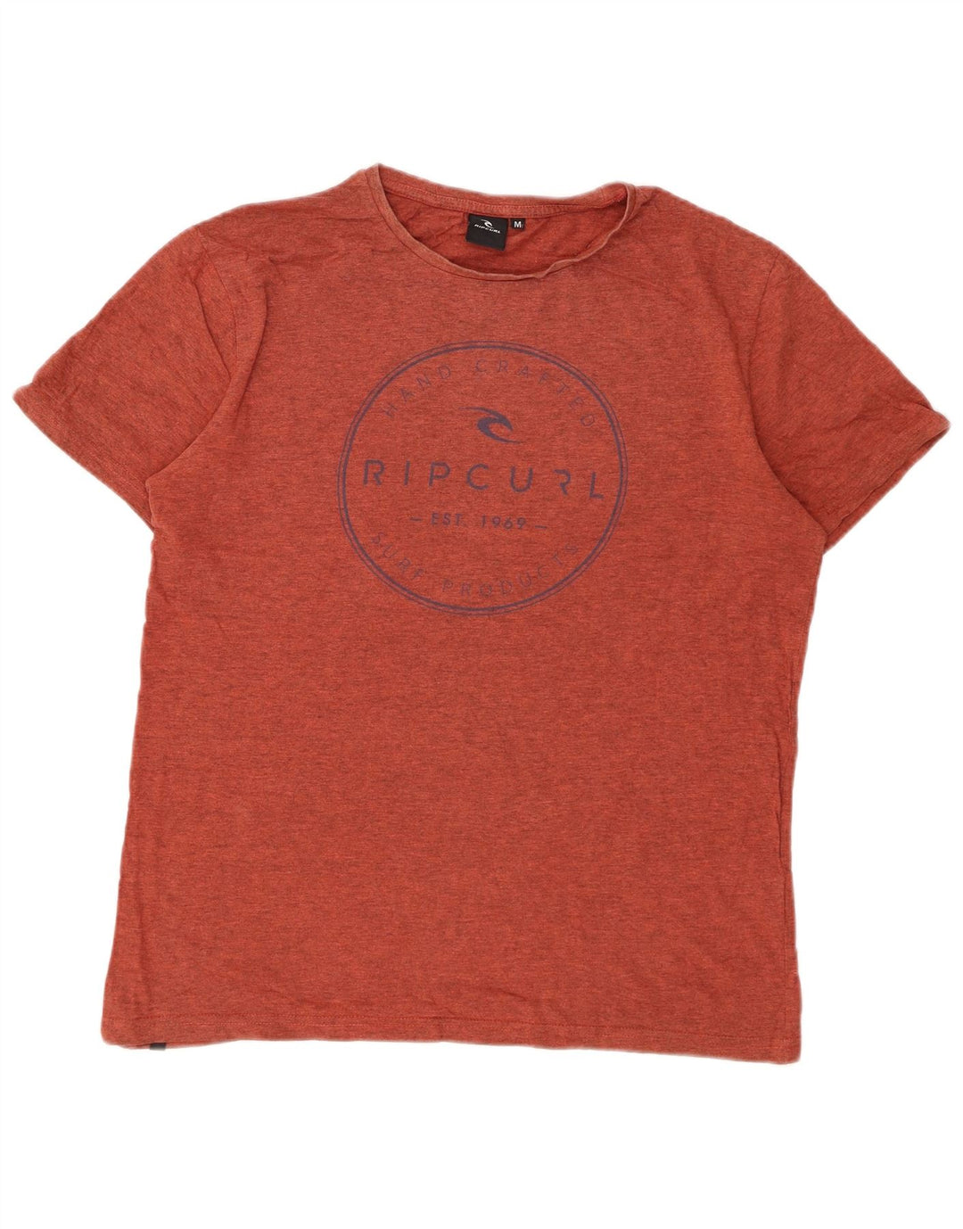 Rip Curl T-shirt graphique pour homme en coton moucheté orange moyen