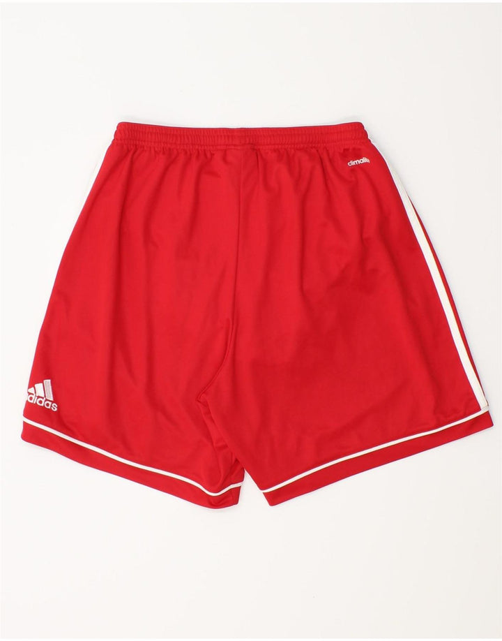 Adidas Short de Sport Climalite Homme Rouge Moyen Polyester