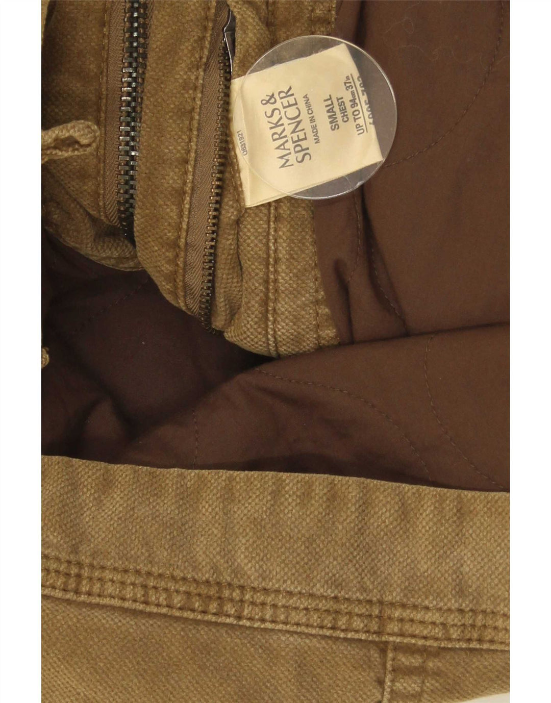 Marks & Spencer Veste utilitaire pour homme UK 36 Petit coton beige