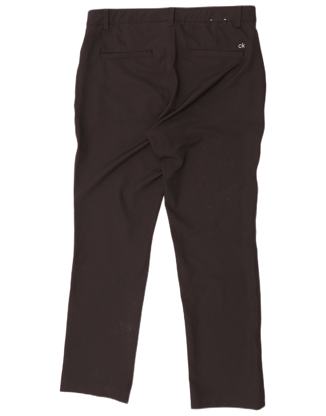 Calvin Klein Pantalon Chino Droit Homme W34 L31 Noir Polyester