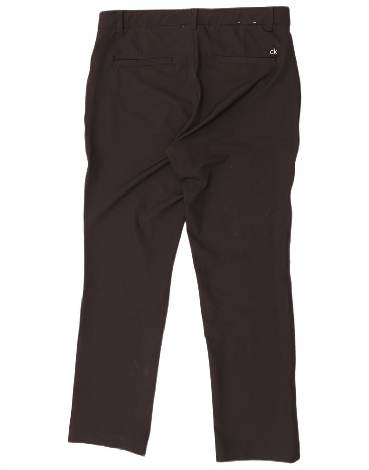 Calvin Klein Pantalon Chino Droit Homme W34 L31 Noir Polyester