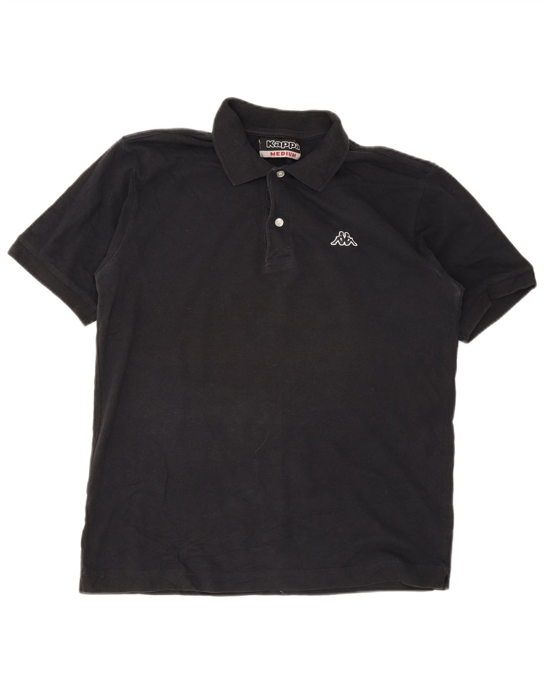 Kappa Polo Homme Noir Moyen Coton