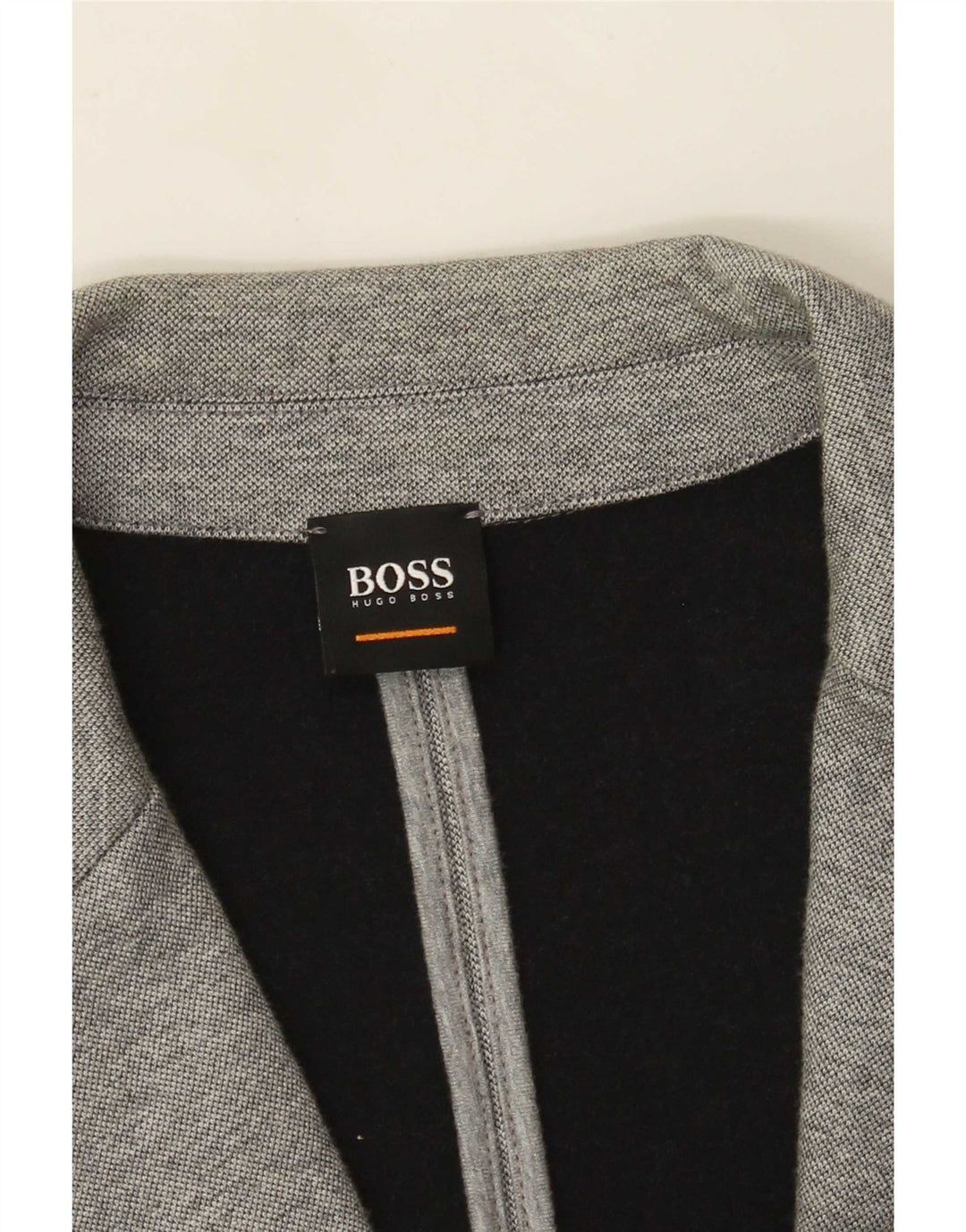 Hugo Boss Veste blazer à 2 boutons pour homme UK 40 Large Gris Coton