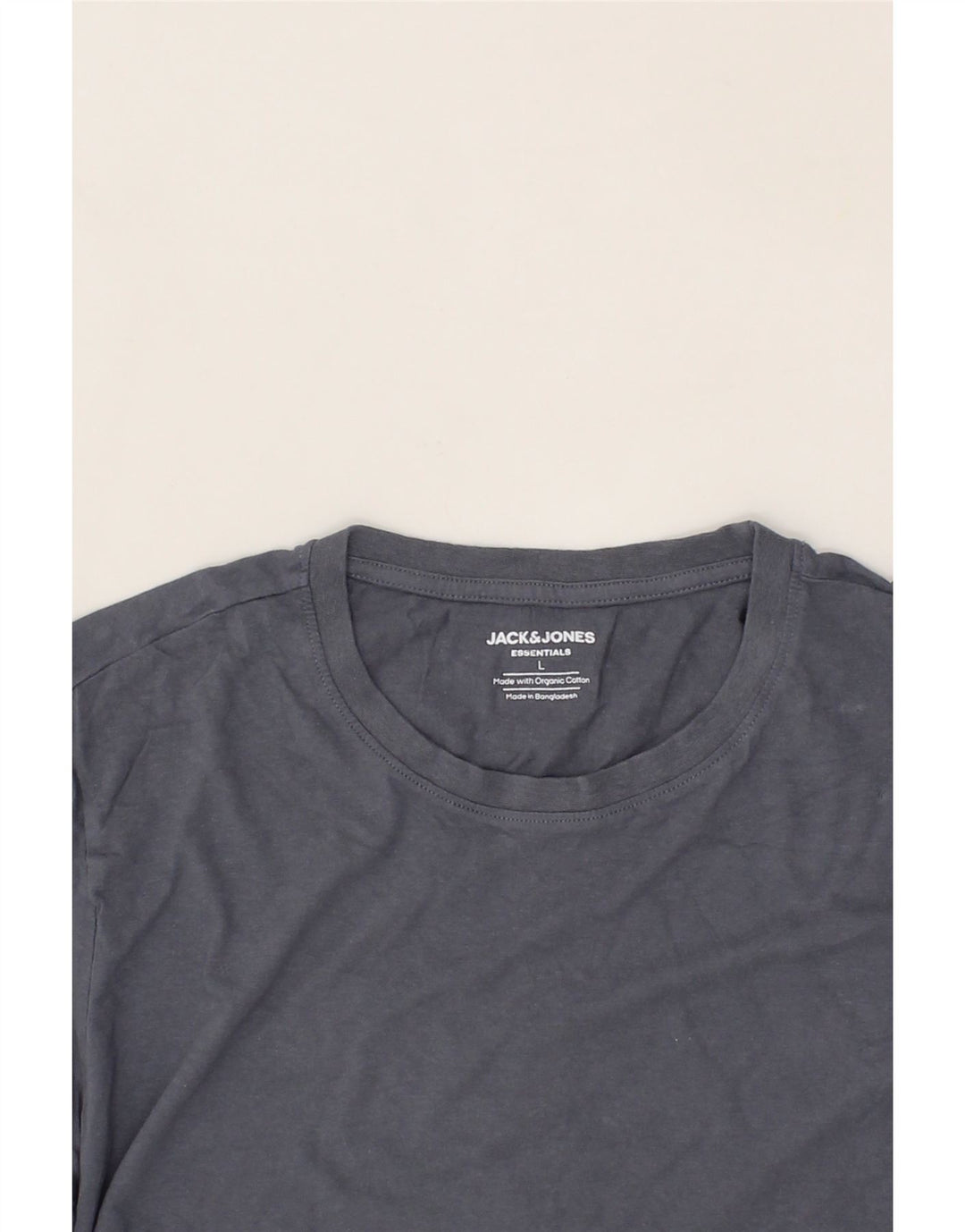 JACK & JONES Mens T-Shirt Top Large Navy Blue Cotton Vintage Jack & Jones and Second-Hand Jack & Jones from Messina Hembry 