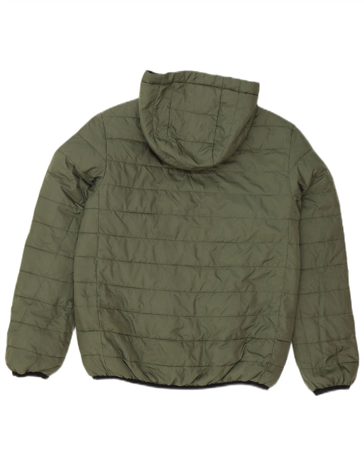 Quiksilver Veste matelassée réversible à capuche pour garçon 11-12 ans Kaki moyen
