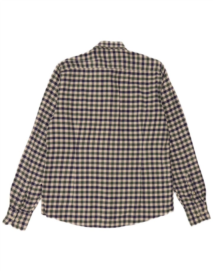 Barbour Chemise en flanelle coupe ajustée pour homme en coton vichy bleu moyen