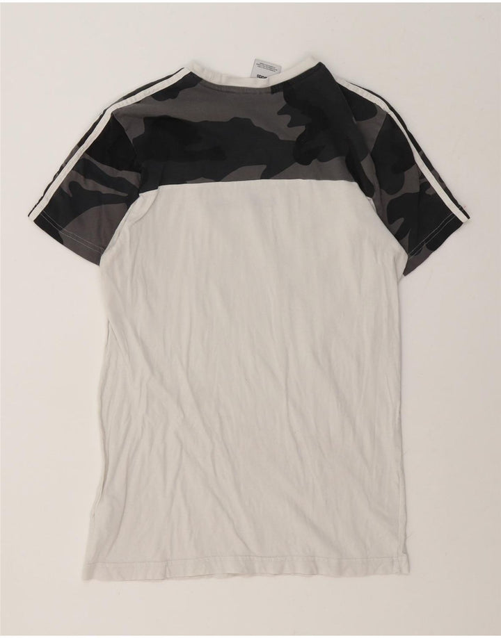 Adidas T-Shirt Homme Haut Petit Coton Camouflage Blanc