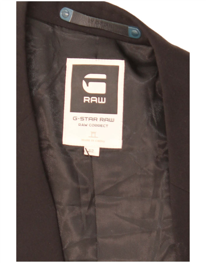 G-Star Veste blazer à 2 boutons pour homme IT 52 XL Noir Polyester