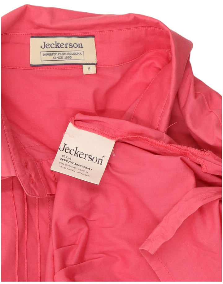 Jeckerson Chemise pull à manches 3/4 pour femme UK 10 Petit coton rose