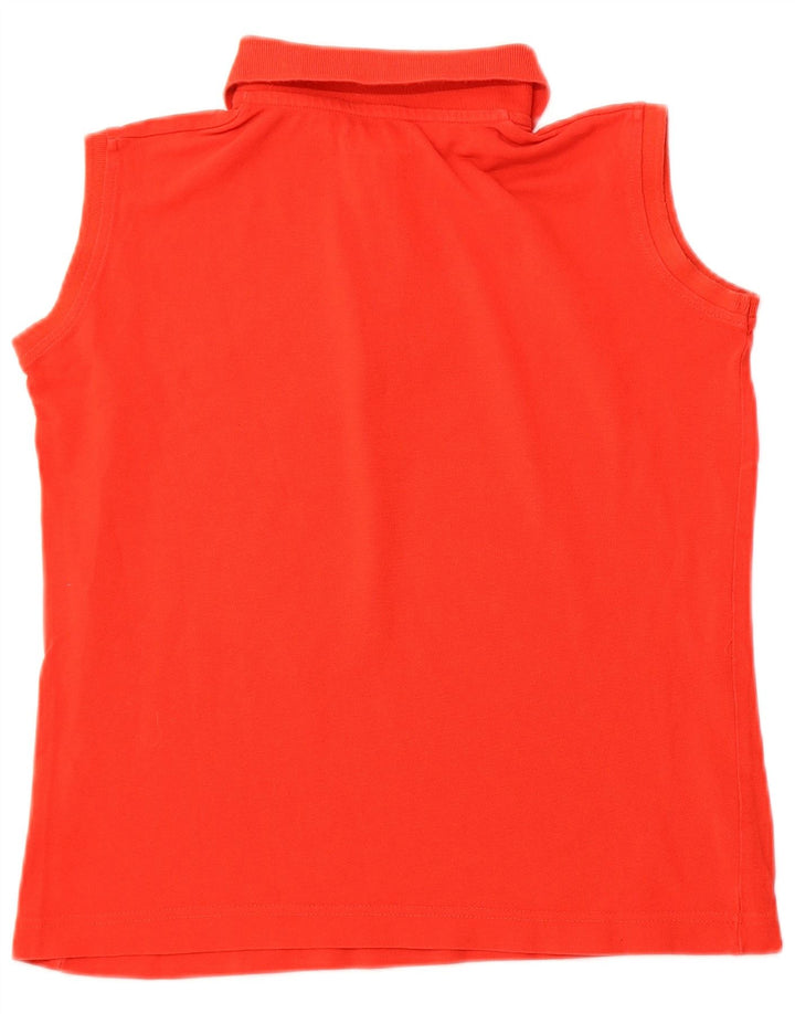 KAPPA Polo sans manches pour femme UK 14 Large Rouge