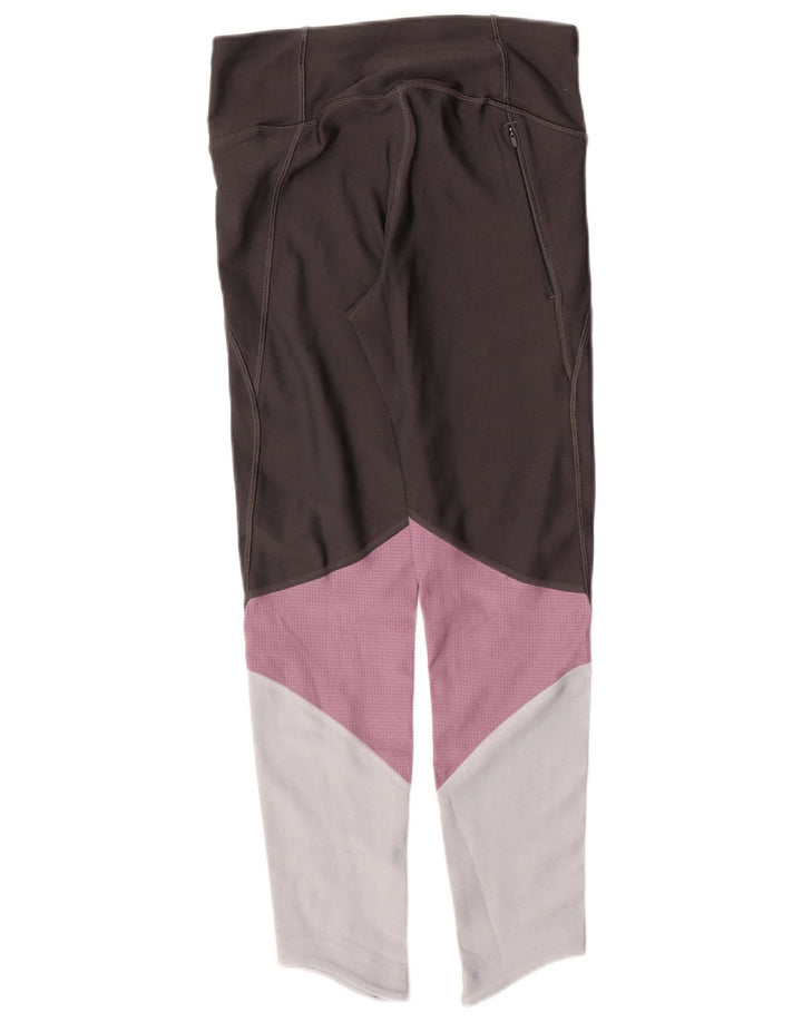 UNDER ARMOUR Legging Heat Gear pour femme UK 8 Small Gris Colorblock