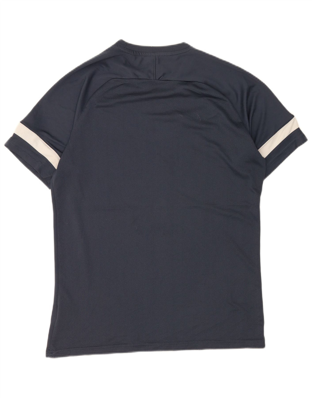 Nike Hommes Dri Fit T-Shirt Haut Large Bleu Marine Colorblock Polyester