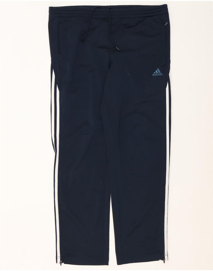 Adidas Pantalon de survêtement pour homme UK 38/40 Bleu marine moyen Polyester