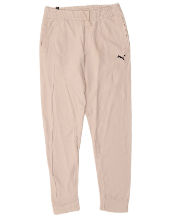 Puma Pantalon de survêtement pour femme Joggers UK 14 Medium Blanc Coton