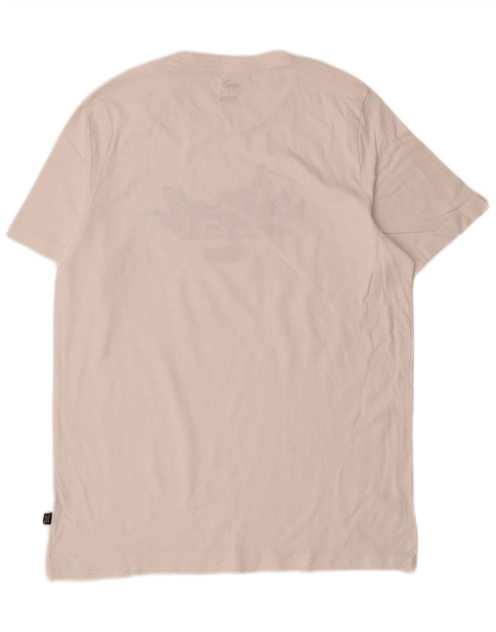 Puma Tee-Shirt Graphic Homme Blanc Moyen