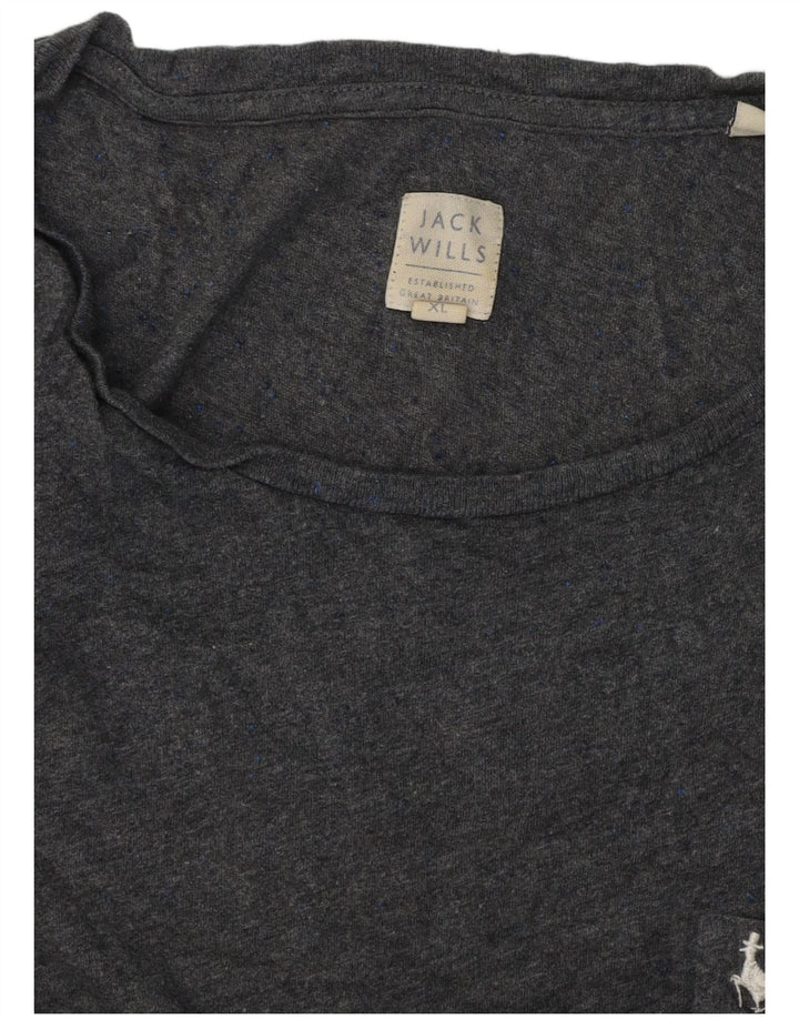 Jack Wills T-Shirt Homme Top XL Gris Moucheté