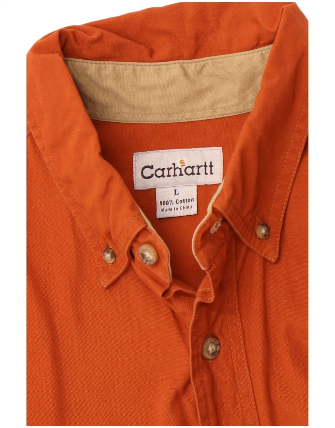 CARHARTT Chemise Homme Large Orange Coton