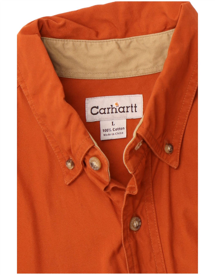 CARHARTT Chemise Homme Large Orange Coton
