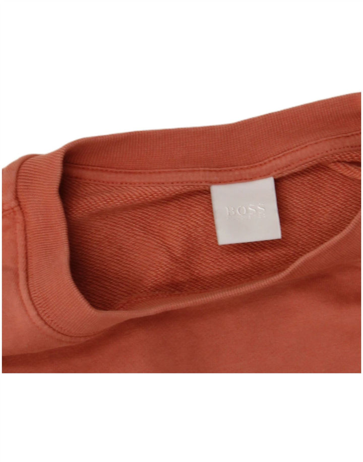 Hugo Boss Sweat-shirt graphique pour femme UK 12 Orange moyen