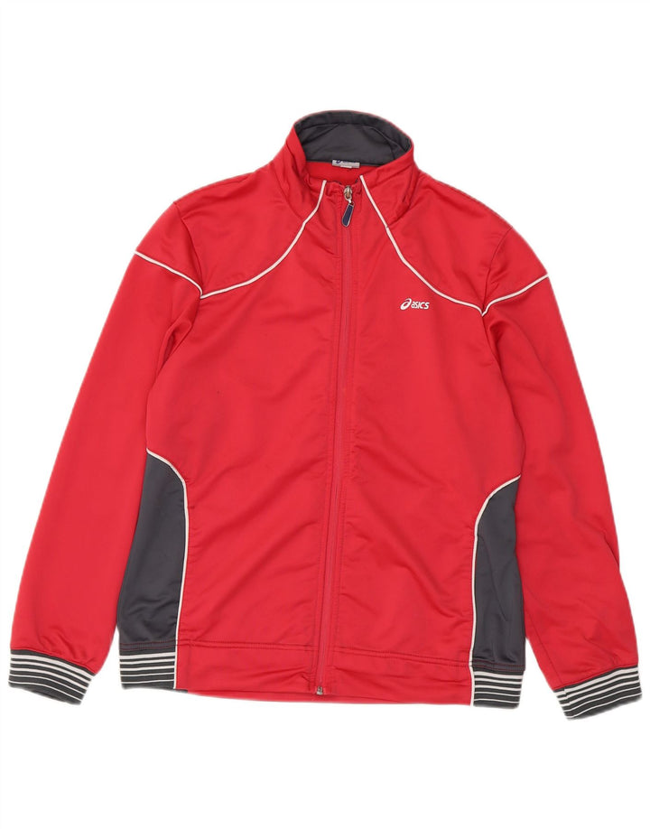 Asics Veste de survêtement pour femme UK 18 XL Rose Colorblock Polyester