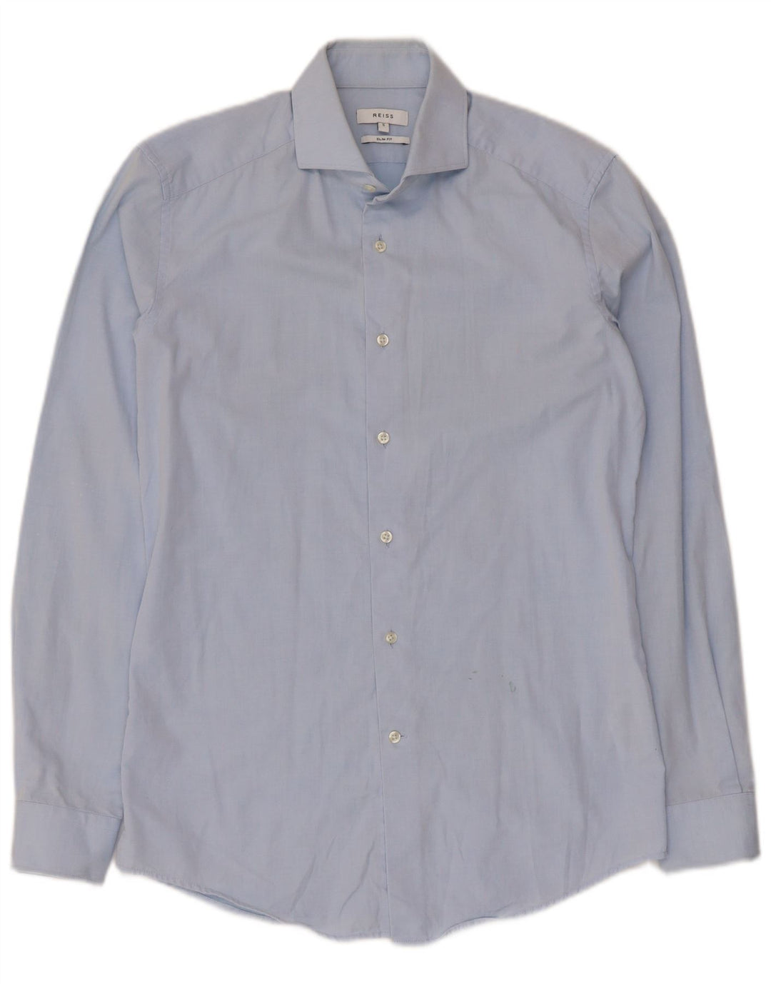 Reiss Chemise Slim Fit Petit Bleu Coton Homme