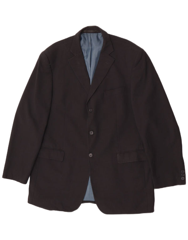 Marks & Spencer Veste blazer à 3 boutons pour homme UK 44 XL Bleu marine Polyester