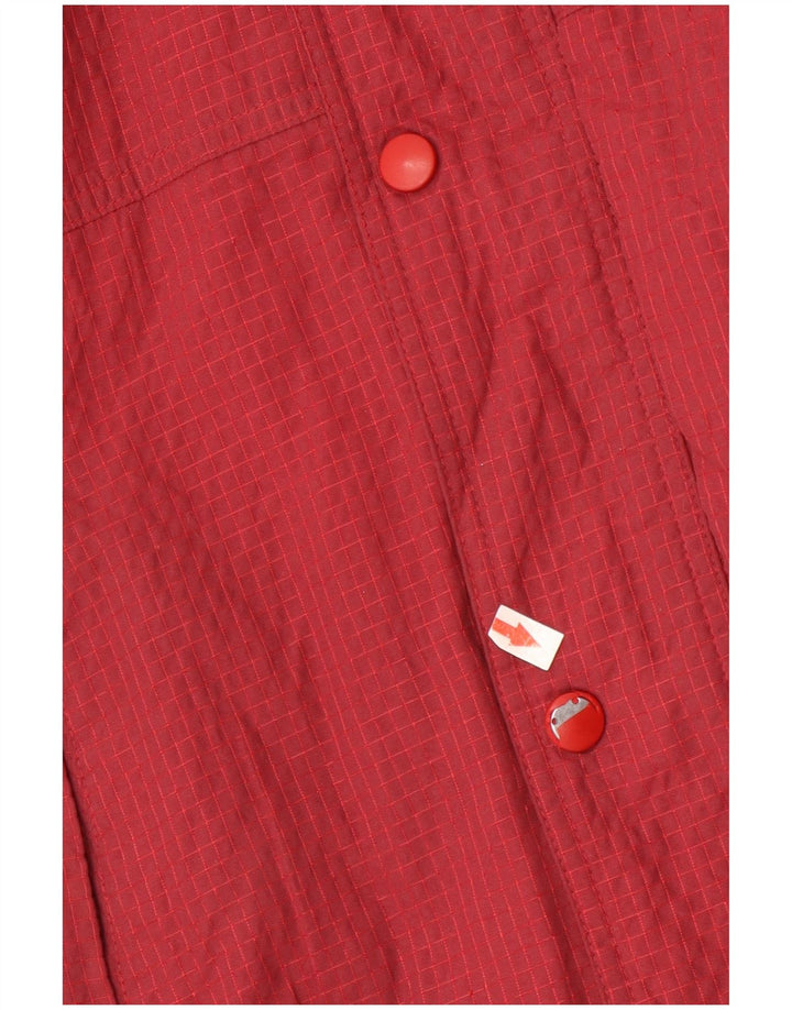 Nike Veste coupe-vent pour garçon 12-13 ans en nylon à carreaux bordeaux Taille L