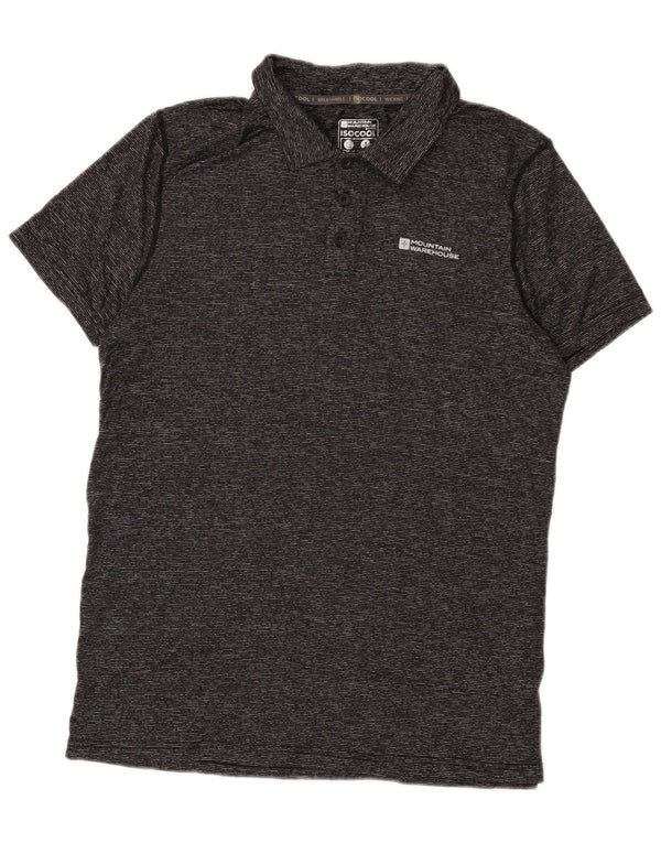 Mountain Warehouse Polo IsoCool Homme Gris Moyen Moucheté Polyamide