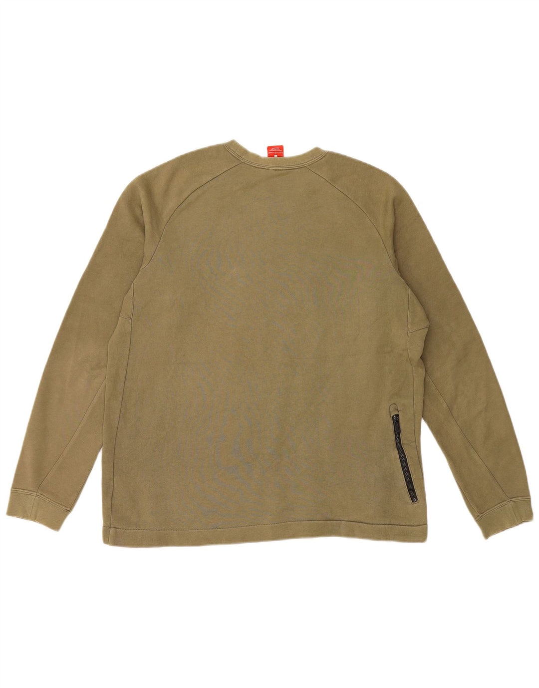 Nike Sweat-shirt pour homme en coton kaki Taille L
