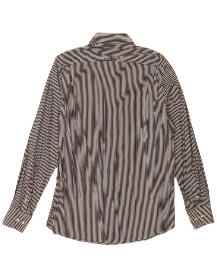 Massimo Dutti Chemise Homme Taille 40 Bleu Moyen Rayé