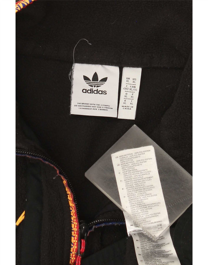 Adidas Veste polaire homme UK 42 XL Noir Polyester