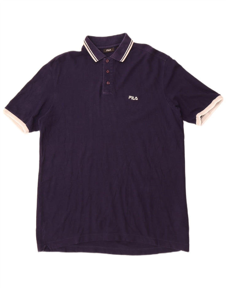 Fila Polo Homme XL Bleu Marine Coton