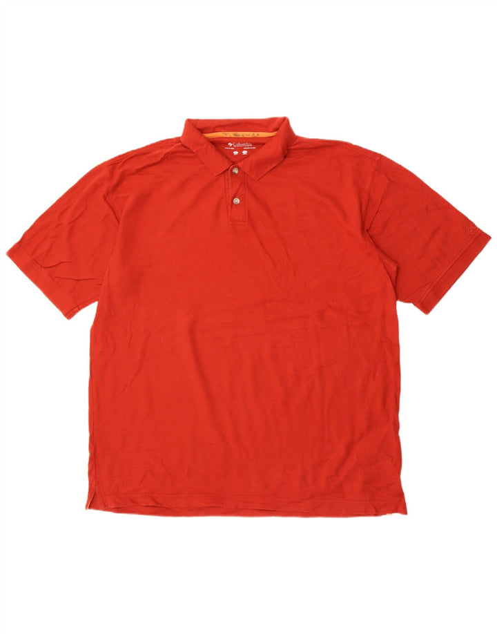Columbia Polo Homme Grand Rouge Coton
