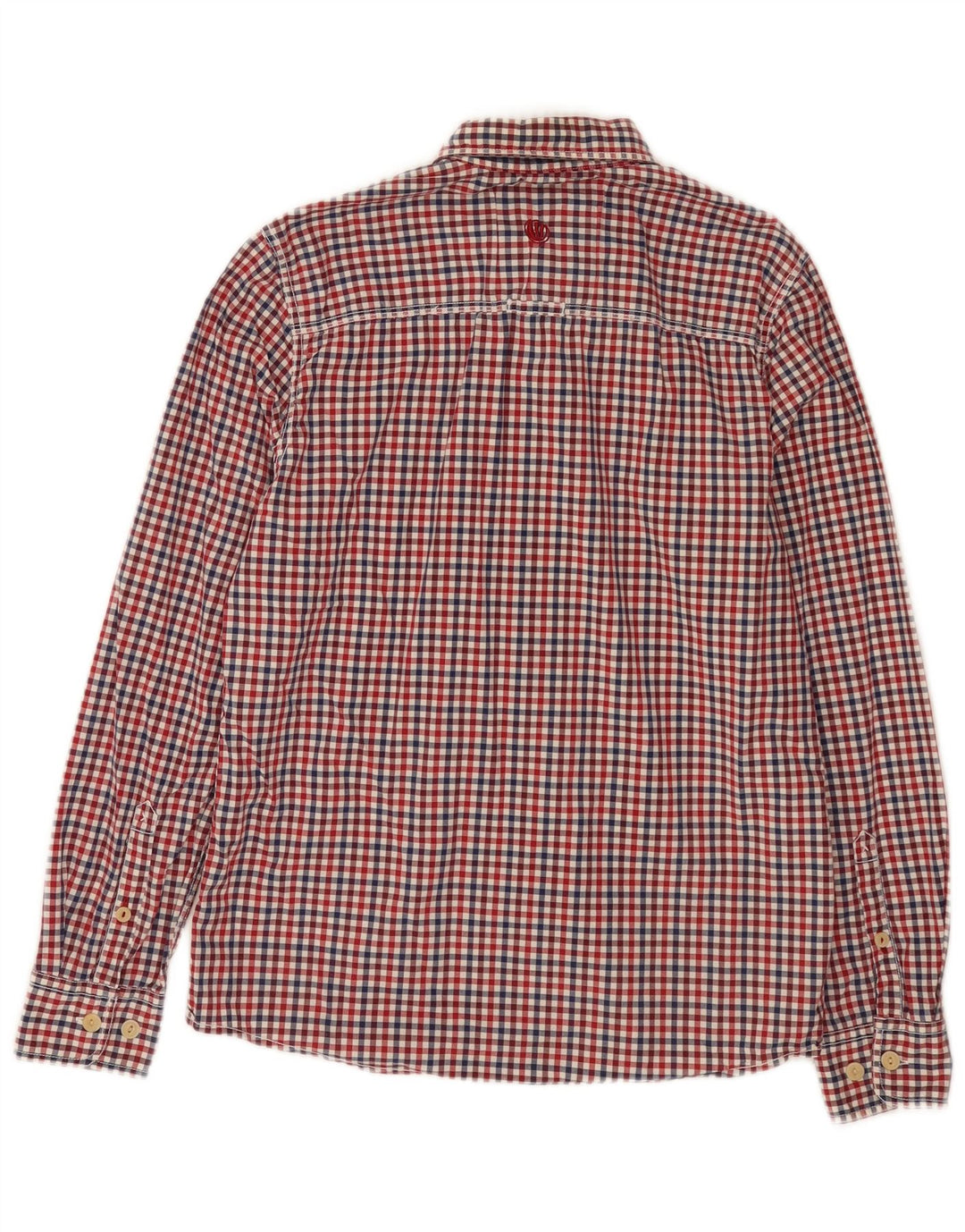 Fat Face Chemise Homme Petit Vichy Rouge Coton