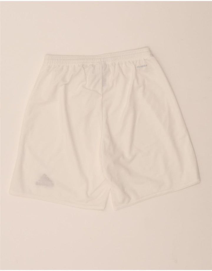 ADIDAS Womens Climalite Sport Shorts UK 10 Small White Polyester Vintage Adidas and Second-Hand Adidas from Messina Hembry 